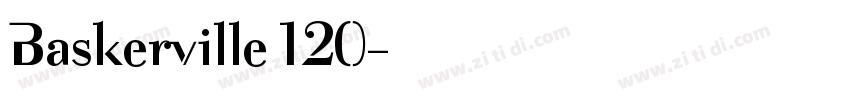 Baskerville 120字体转换